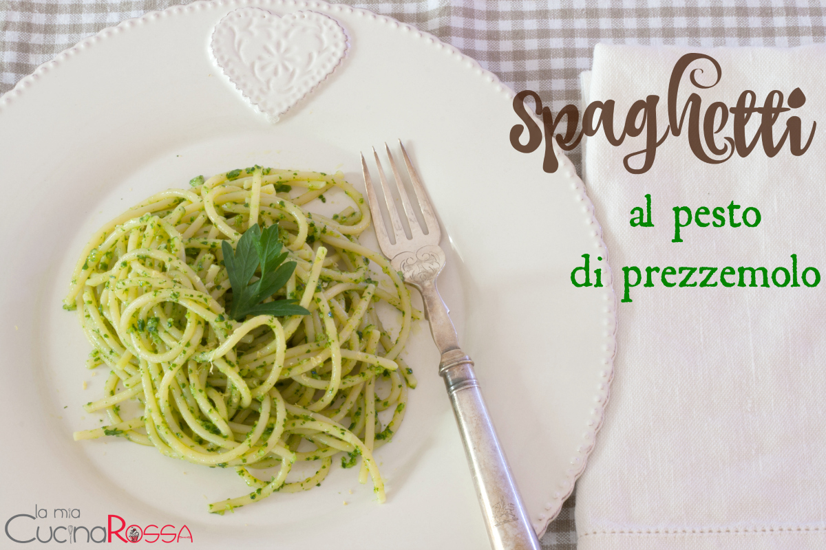 spaghetti al pesto di prezzemolo1