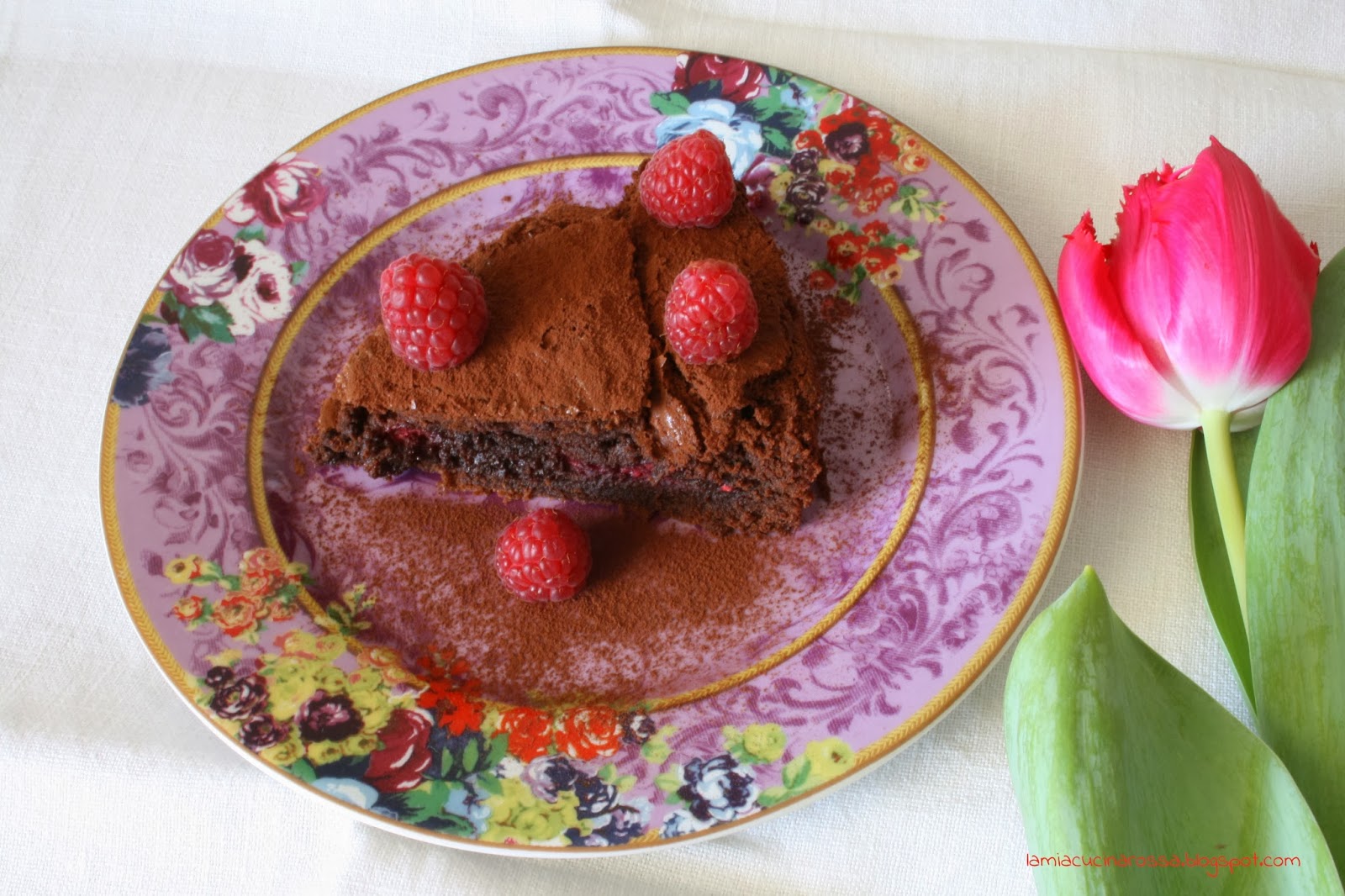 Un post di sfogo. E di corsa. E di calorie. Torta cioccolato e lamponi di Pierre Hermé.