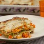 Lasagne con cavolo nero, zucca e speck.
