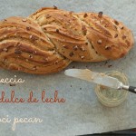 Treccia col dulce de leche e noci pecan