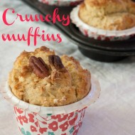Crunchy muffins con lo sciroppo d’acero